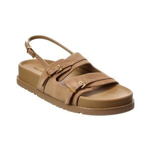 Simkhai Carey Suede Sport Sandal, Beige